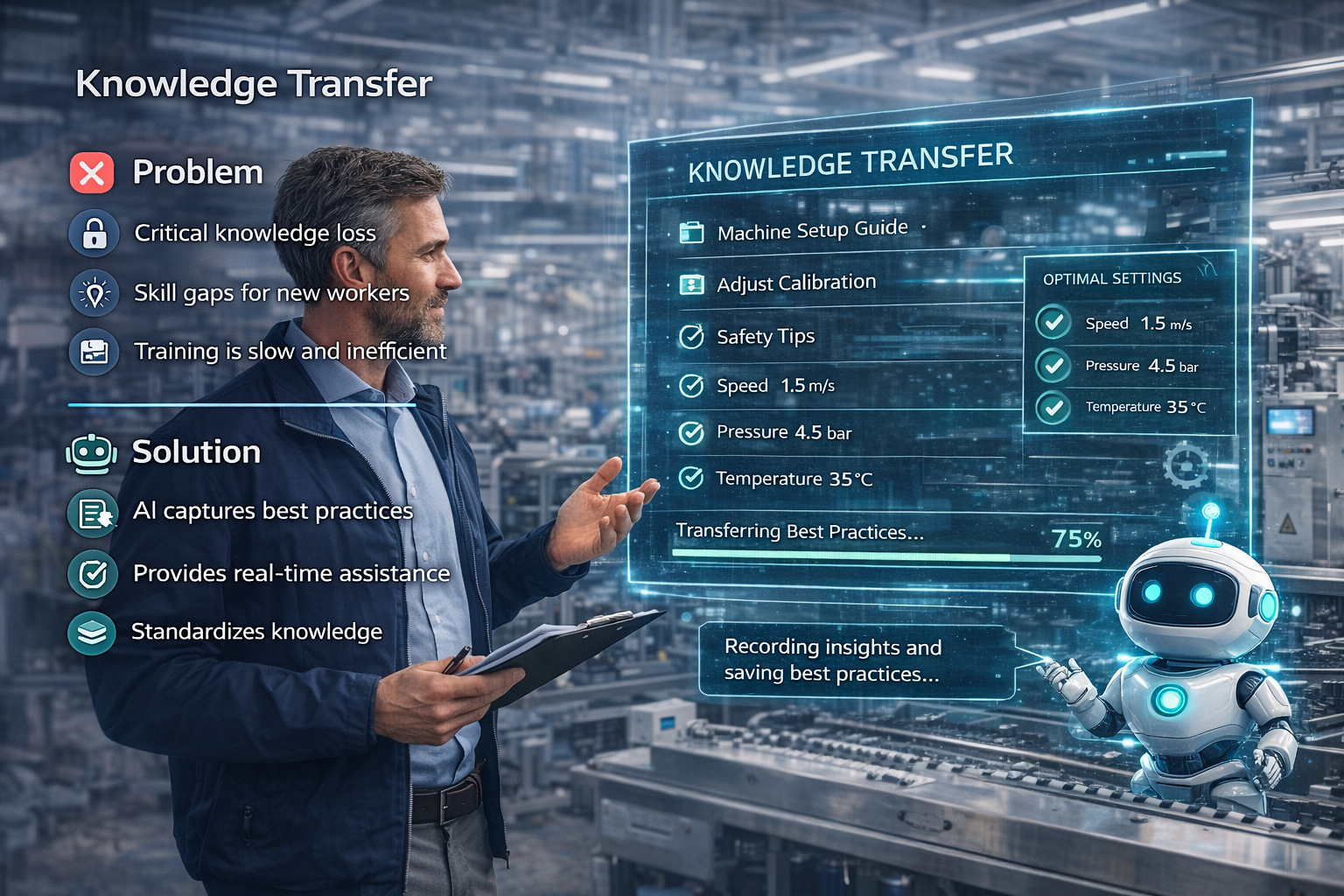 Digital Knowledge Preservation and Employee Support (AI Knowledge System)